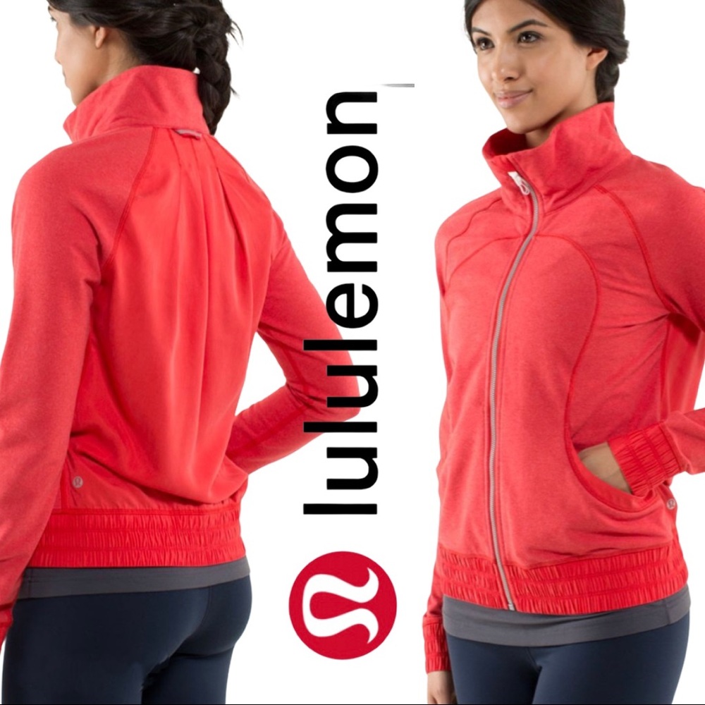 Lululemon Blissed Out Jacket Love Red size 8